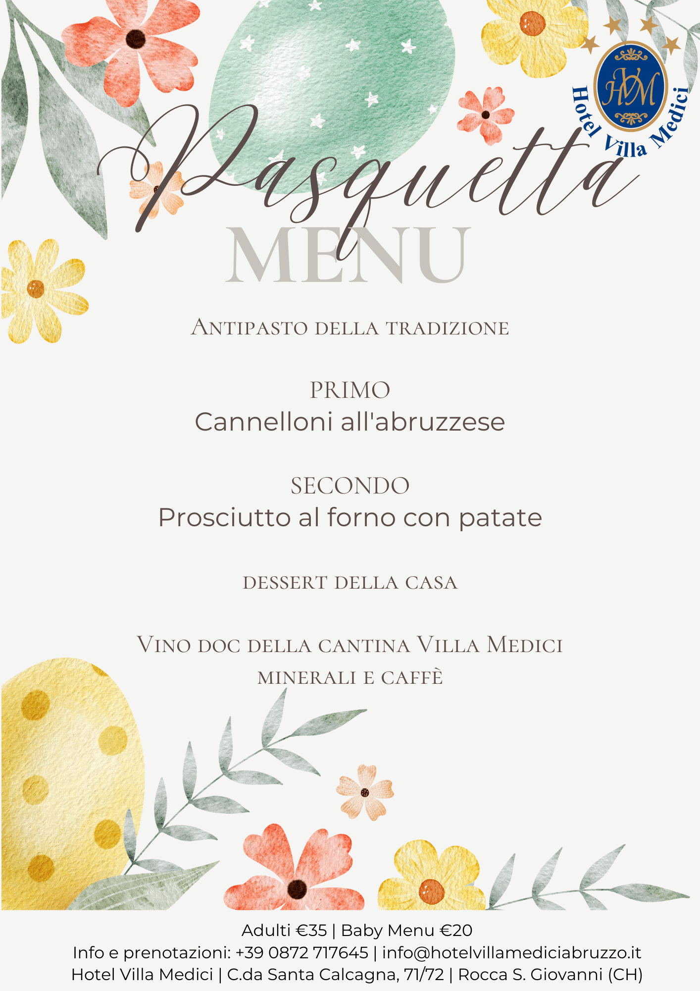 Pasqua 2025 villa medici